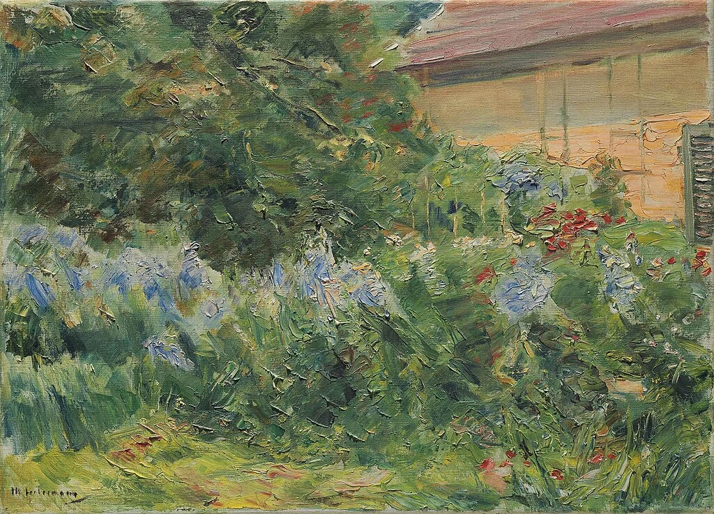 Piante perenni fiorite nella casa del giardiniere esposta a nord - ovest (1926)